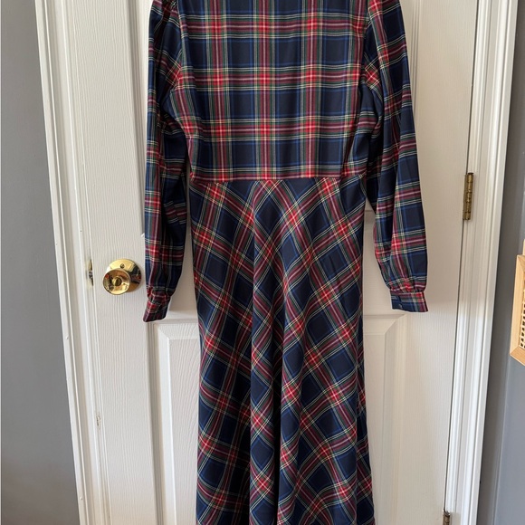 Boden Stewart Plaid Long Sleeve Maxi Dress - Picture 4 of 6
